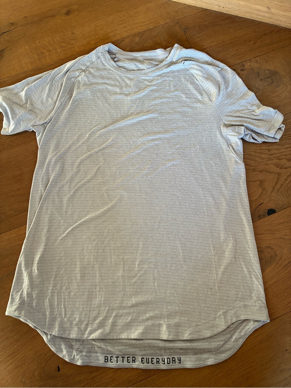 lululemon athletica Light Gray Crewneck Short Sleeve Tee better every day